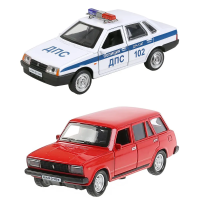 Набор металлических машинок Технопарк Lada-21099 и ВАЗ-2104