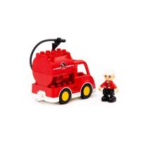 Конструктор Макси, Полесье  - "Пожарная машина", 6 элементов,  10821