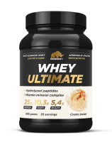 Протеин Prime Kraft Whey Ultimate со вкусом «Крем-брюле», банка 900г
