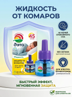 Жидкость от комаров Дэта, 30мл. 45 ночей, без запаха 
