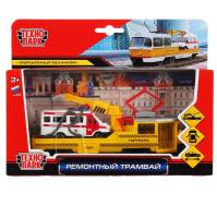 Технопарк Трамвай ремонтный 16,5 см + Газель SB-17-73-B+GAZEL-WB