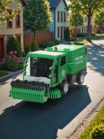 Машинка  металлическая Технопарк УБОРОЧНАЯ МАШИНА, зеленая, 15,5 см