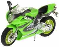 Технопарк, Модель пластиковая СУПЕРБАЙК (13,5 см, свет-звук, жёлтый), ZY025296-R-Y