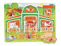 Пазл озвученный Ферма (дерево)