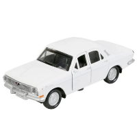 Машинка металлическая инерционная Технопарк ГАЗ-2401 ВОЛГА, 12 см, белая