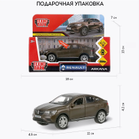 Машинка металлическая инерционная Технопарк Renault Arkana 12 см. бежевая