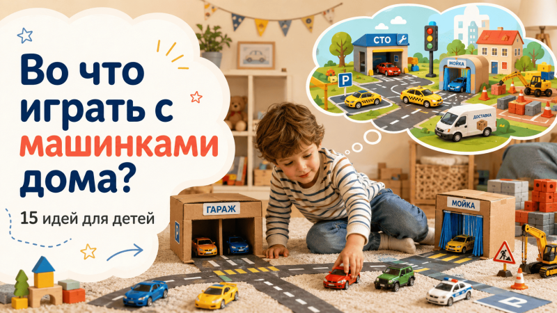 Во что играть с машинками дома
