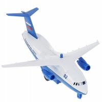 Технопарк, Модель металлическая - САМОЛЕТ ПОЛИЦЕЙСКИЙ (20 см, свет-звук), PLANE-20SLPOL-BUWH
