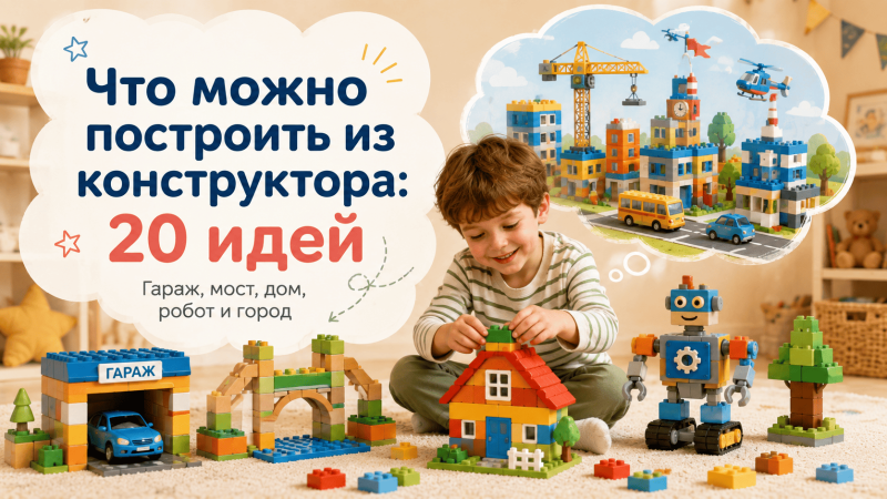 Что можно построить из конструктора: 20 идей