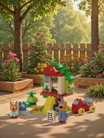 Конструктор Полесье "Макси" - "Три кота. Домик на дереве", 52 эл.