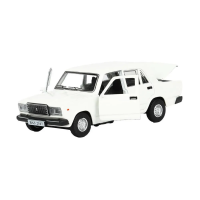 Машинка металлическая инерционная Технопарк ВАЗ-2107, 12 см,  белая