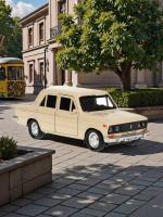 Машинка металлическая инерционная Технопарк ВАЗ-2106 ЖИГУЛИ,  12 см, бежевая