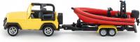 SIKU Машина Jeep Wrangler с лодкой 1658