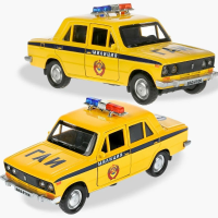 Машинка металлическая инерционная Технопарк ВАЗ-2101 Полиция 12 см