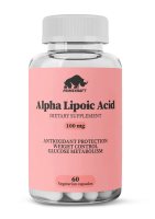 БАД Primekraft "Альфа-липоевая кислота" (Alpha Lipoic Acid) VEG CAPS, банка 60 капс.