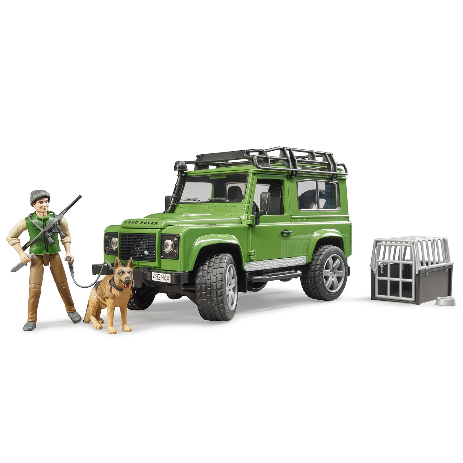 Купить Bruder, Внедорожник Land Rover Defender с фигуркой и собакой, 02-587  в интернет магазине A-Toy.ru в Санкт-Петербурге