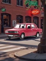 Машинка металлическая инерционная Технопарк LADA ваз-2105 (1997) 12 cm,  кармен