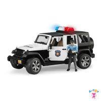 Bruder, Внедорожник Jeep Wrangler Unlimited Rubicon Полиция с фигуркой, 02-526 