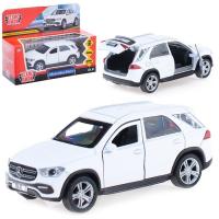 Технопарк, Машина металлическая - MERCEDES-BENZ GLE 2018 (12 см, инерционная, белая), GLE-12-WH