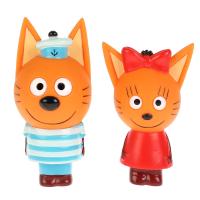 Капитошка, Игрушка пластизоль для ванны Три Кота Карамелька и Коржик, ST-FT1809-08 (100)