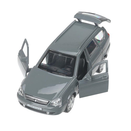 купить Машинка металлическая инерционная Технопарк LADA PRIORA, темно-серая,  12 см