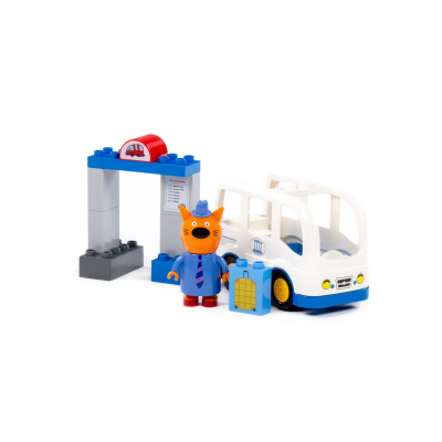 купить Конструктор Полесье "Макси" - "Три кота. Папа и автобус", 12 эл.