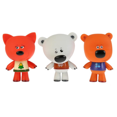 купить Капитошка, Игрушка пластизоль для ванны Ми-ми-мишки 3шт Лисичка, Тучка, Кеша 10см, STM3-MIMI