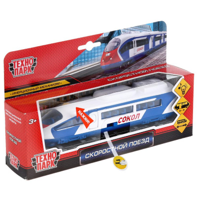 купить Технопарк, Модель металлическая Экспресс поезд (19см, свет+звук, инерционная), SB-16-75-WB-1