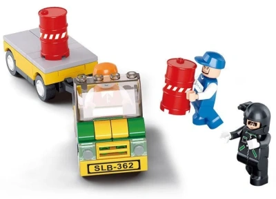 купить Sluban, Конструктор - Транспортный самолет с фигурками, 251 дет., M38-B0362