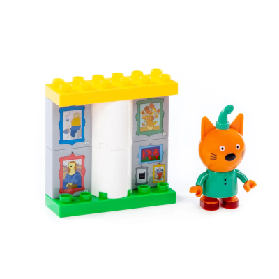 купить Конструктор Полесье "Макси" - "Три кота. Компот в галерее", 9 эл.