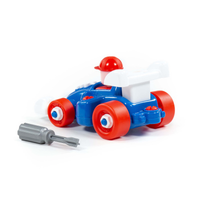 купить Полесье, Конструктор-транспорт "Автомобиль гоночный" (22 элемента) (в пакете), 77127