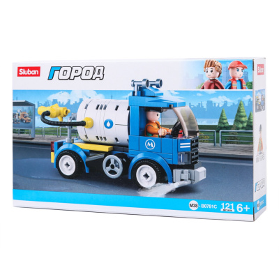 купить Sluban, Конструктор  машина с фигурками, 121 деталь M38-B0781C