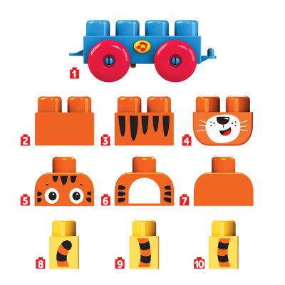 купить Конструктор Тигренок (Talky Blocks кнопочка)