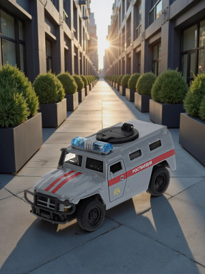 купить Машинка металлическая инерционная Технопарк, ГАЗ ТИГР РОСГВАРДИЯ,  13 см