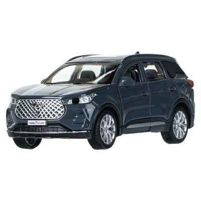 купить Машинка металлическая инерционная Chery Tiggo 7 pro max, 12см, темно-серая, Технопарк