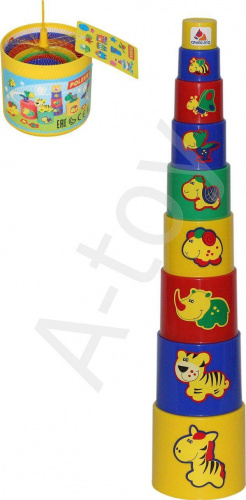 купить Пирамидка занимательная (№3), 9 элементов