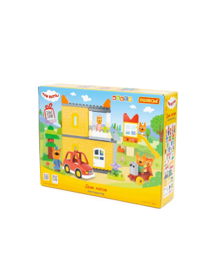 купить Конструктор Полесье "Макси" - "Три кота. Дом котов", 102 эл.