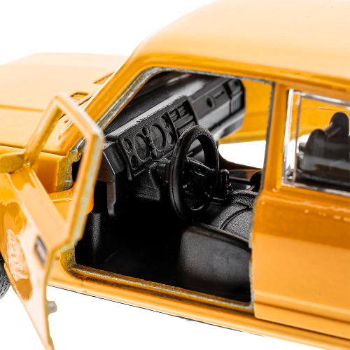 купить Машинка металлическая инерционная Технопарк ваз-2107, 12 см, желтая