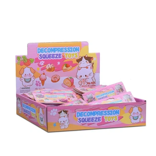 купить Игрушка - Антистресс"Таба Лапка" с чёрным бантиком и шариками 00-5352