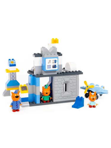 купить Конструктор Полесье "Макси" - "Три кота. Аэродром", 69 эл.