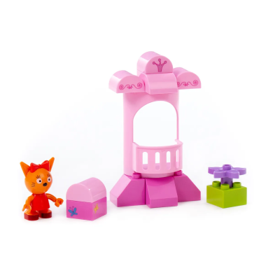 купить Конструктор Полесье "Макси" - "Три кота. Карамелька и беседка", 14 эл.