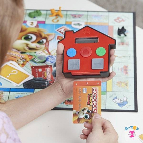 купить Hasbro Monopoly E1842 Настольная игра Монополия Джуниор с карточками