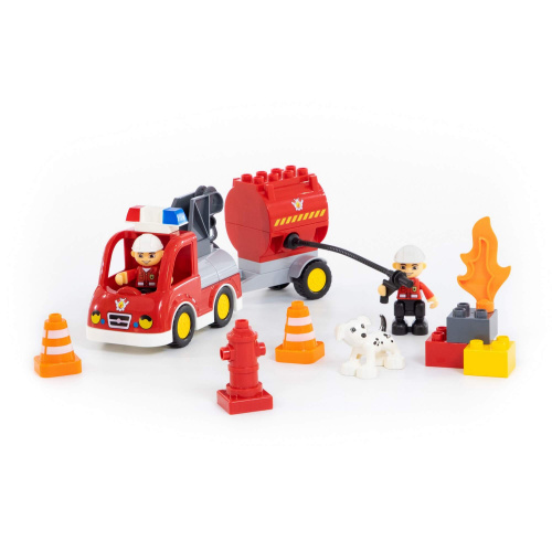 купить Полесье, Конструктор "Макси" - "Пожарная станция" (95 элементов), 77493-PL