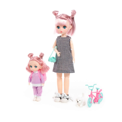 купить Кукла "Даша" (29 см) + кукла "Маша" (16 см) в парке + аксессуары (4 элемента) Полесье