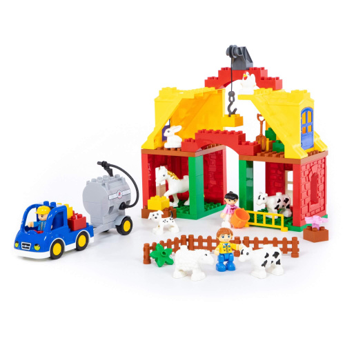 купить Конструктор "Макси" - "Весёлая ферма" 65 элементов