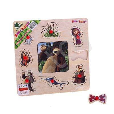 купить Пазл Маша и Медведь, 12 деталей (дерево)