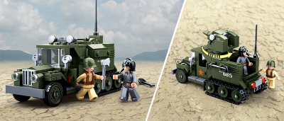 купить Конструктор Sluban "Боевой грузовик" (2в1) (243 дет), M38-B0685