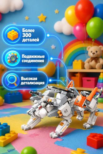 купить Конструктор Qman "Белый тигр", 525 дет.