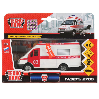 купить Машина Технопарк Газель-2705 Реанимация инерционная