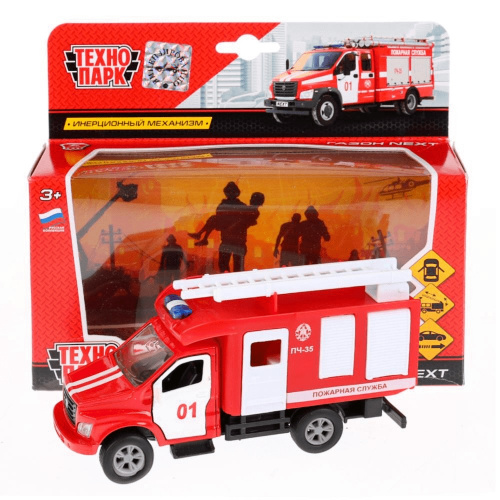 купить Машина Технопарк - ГАЗ Газон Next Пожарная, инерционная